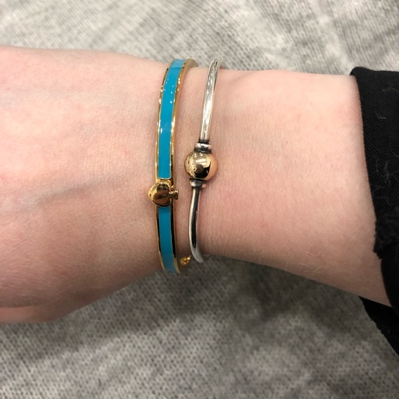 Kate Spade Blue Thin Hinged Bracelet - Picture 4 of 5